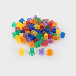 TickiT translucent kleur huisjes speelgoed - educatief bouwen en sorteren