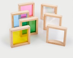 TickiT sensorisch speelgoed houten vierkanten - educatief spel