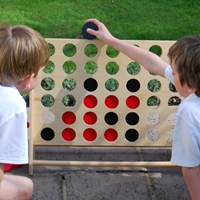TickiT houten vier op een rij spel - groot formaat educatief speelgoed-2