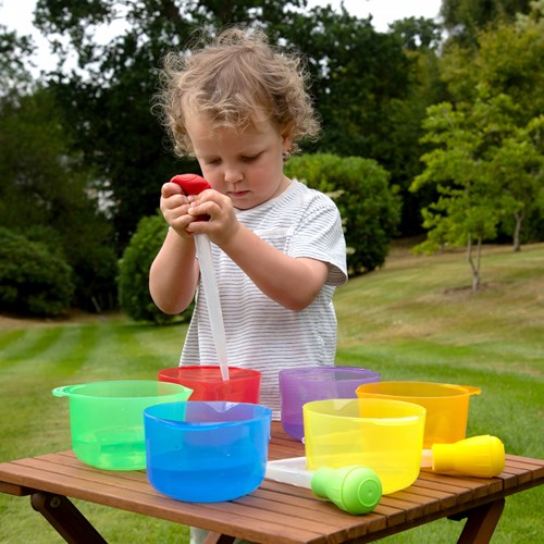 TickiT transparante kleurkommen speelgoed set - 6 stuks - educatief-3