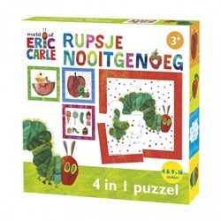 Bambolino Toys Rupsje Nooitgenoeg 4-1 puzzel - 4+6+9+16 stukjes