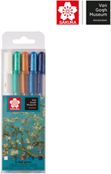 Sakura stylos gel set Van Gogh Museum Gelly Roll 5 pièces créatif