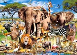 Castorland puzzel Savanna dieren - 200 stukjes legpuzzel karton