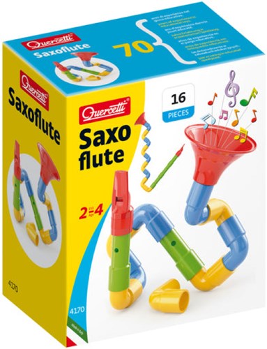 Quercetti coffret de construction Saxoflute - jouet musical coloré pour enfants
