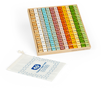 BigJigs educatief houten rekenspel - Scandi Times Tables Tray - Montessori-2
