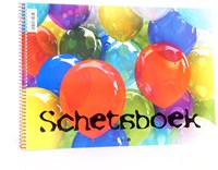 Planet Happy carnet de croquis ballon A4 - bloc de dessin pour enfants 20 feuilles