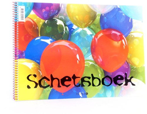 Planet Happy carnet de croquis ballon A4 - bloc de dessin pour enfants 20 feuilles