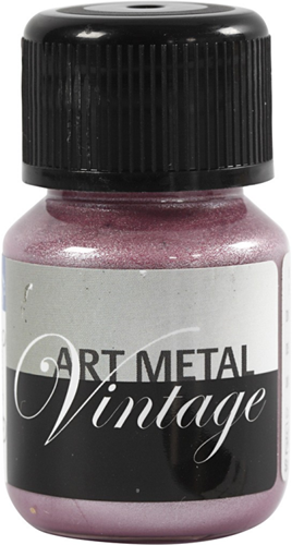 Schjerning metallic verf parelmoer roze 30ml creatief schilderen
