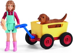 Ferme Schleich - Sortie avec le chariot 42543