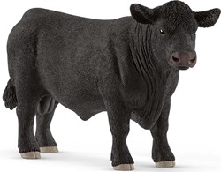 Schleich Boerderij - Angus Stier Speelfiguur - Zwart - 13879