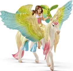 Schleich Bayala - Fee Surah met glitter Pegasus speelfiguur speelgoed