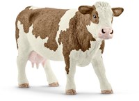 Schleich Farm World figurine vache - animal de ferme Simmental