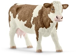 Schleich Farm World figurine vache - animal de ferme Simmental