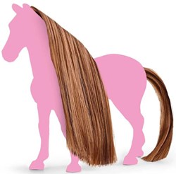 Schleich Horse Club Beauty Horses haarset bruin - verwisselbare manen en staart
