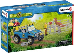 Schleich 41464 Terreinwagen Met Dino-Buitenpost