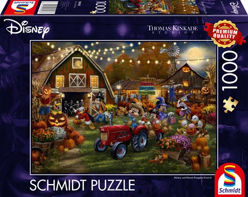 Schmidt puzzel Disney legpuzzel Mickey & Minnie Pumpkin Festival 1000 stukjes-2