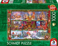 Schmidt puzzle de Noël Merry Christmas 1000 pièces ambiance fête-2