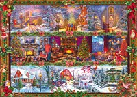 Schmidt puzzle de Noël Merry Christmas 1000 pièces ambiance fête