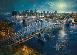 Schmidt legpuzzel Moonlight in Manhattan - 2000 stukjes puzzel volwassenen