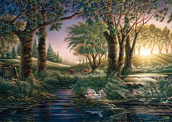 Schmidt puzzle Morning Magic at the Pond - puzzle 1000 pièces