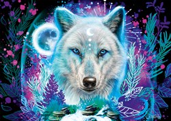 Schmidt puzzel Neon Arctic Wolf - 1000 stukjes legpuzzel