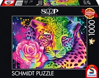 Schmidt Neon Regenbogen-Leopard - 1000 Teile-2
