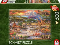 Schmidt puzzel - legpuzzel Paradise onder de Kilimanjaro - 500 stukjes-2