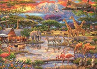 Schmidt puzzel - legpuzzel Paradise onder de Kilimanjaro - 500 stukjes