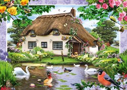 Schmidt puzzel Romantic Country House - 500 stukjes voor volwassenen