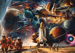 Schmidt Spiele The Fascination of Space Travel, Travelling to Distant Galaxies -  Teile