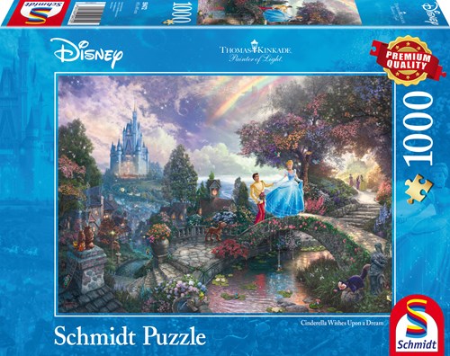 Schmidt puzzel Disney Cinderella 1000 stukjes Thomas Kinkade-2