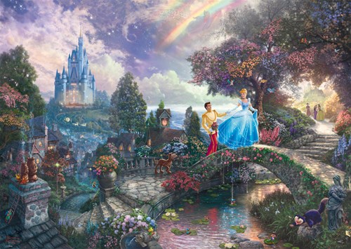 Schmidt puzzel Disney Cinderella 1000 stukjes Thomas Kinkade