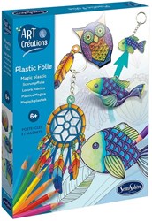 Sentosphère knutselset plastic folie creatief speelgoed sleutelhanger