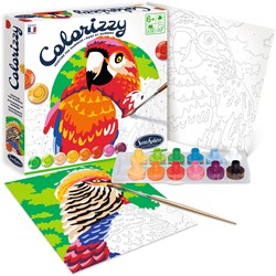 Sentosphère schilderen op nummer vogels - creatieve set voor kinderen