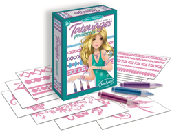 Sentosphère set tatouages paillettes fées - kit créatif enfants