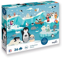 Sentosphère kinderpuzzel Eskimos 36 stuk kleurrijk karton