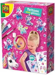 Ses tatouages et paillettes licorne - kit créatif pour enfants