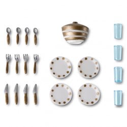 Lundby vaisselle de maison de poupée - set d'accessoires pour jeu créatif