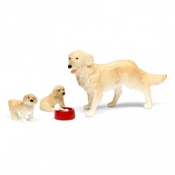 Lundby chien jouet avec chiots - accessoire maison de poupée