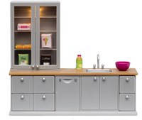 Lundby cuisine maison de poupée - Cuisine avec lave-vaisselle et accessoires