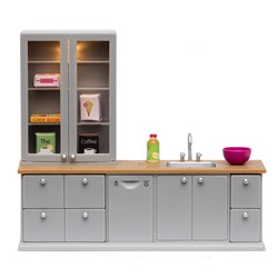 Lundby cuisine maison de poupée - Cuisine avec lave-vaisselle et accessoires
