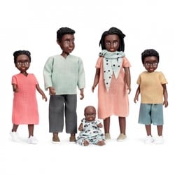 Lundby famille de maison de poupée Billie - set de 5 poupées maison de poupée