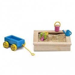 Lundby maison de poupée bac à sable - set d'accessoires jouets d'extérieur pour enfants