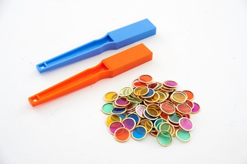 Shaw magnetisch speelgoed - Magnetische staven en chips set 102-delig