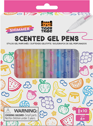 Tiger Tribe glitter gelpennen set - geurend schrijfgerei voor kinderen