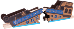 BigJigs pont en bois accessoire pirate épave de train