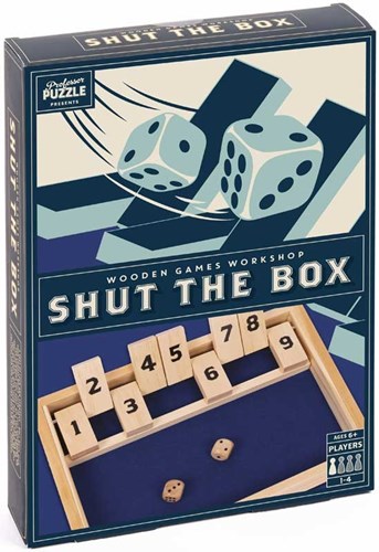 Professor Puzzle shut the box spel voor kinderen en families
