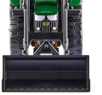 Siku tracteur John Deere jouet avec chargeur frontal vert métal pneus en caoutchouc-2