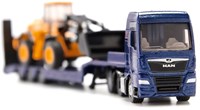 Siku camion MAN jouet de chantier avec porte-engins et chargeuse JCB 1:87-3
