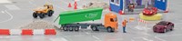 Siku camion jouet avec remorque et toit 1:87 véhicule métal-3